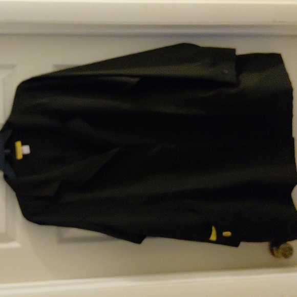 WonderWink Black Lab Coat, Size 2X, 8 Pockets, Adjustabke Back NWOT - Picture 1 of 5